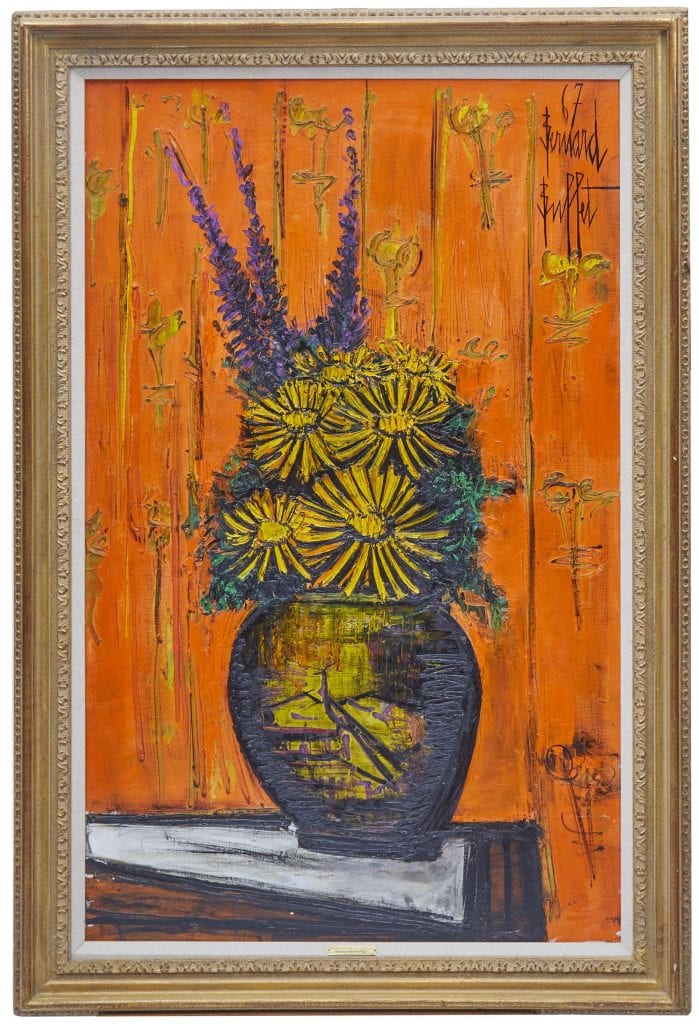 Bernard Buffet - Bouquet au vase chinois