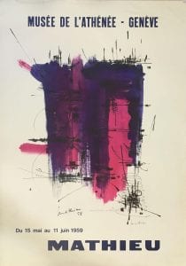 Georges Mathieu - Affiche de l’exposition particulière