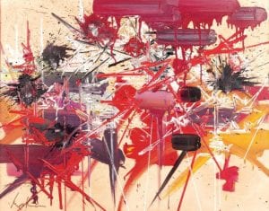 Georges MATHIEU 1921-2012) - FOLIE SOLITAIRE (1987)